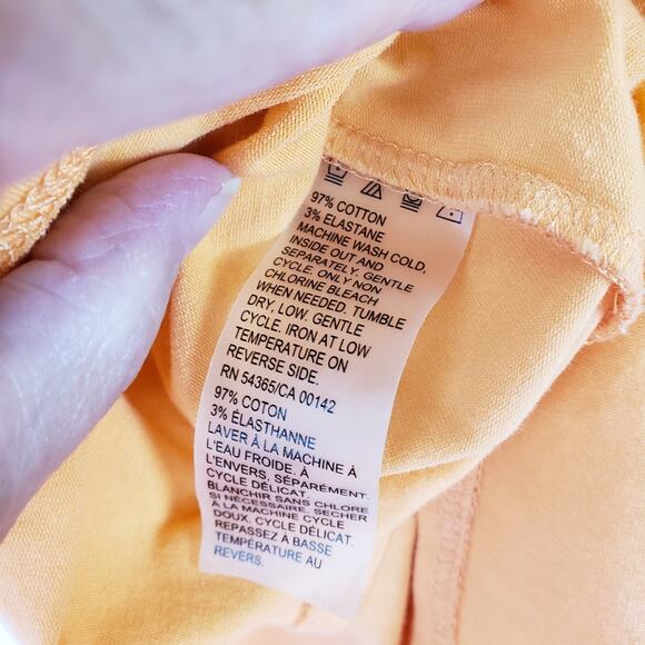 Tan Jay tangerine melon metallic linen jacket and shell 22W 2X - Picture 9 of 12